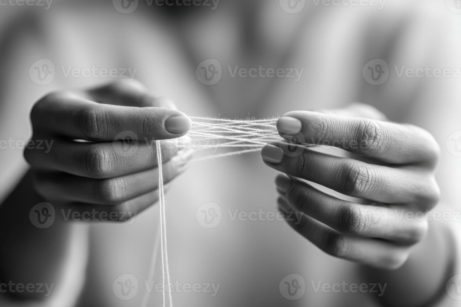 Finding creativity and connection through string art with gentle hands photo