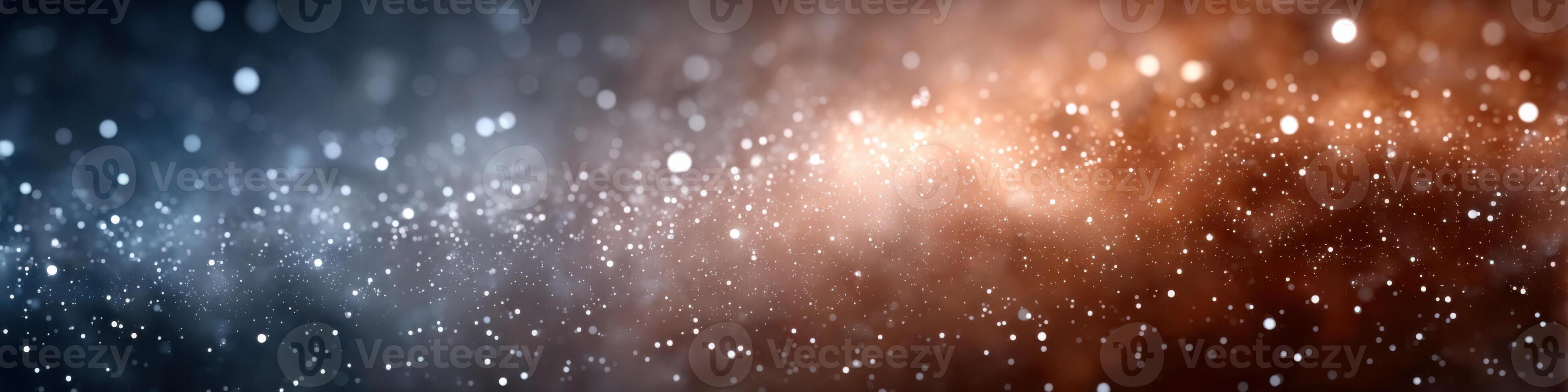 Glowing celestial nebula filled with sparkling stars in warm tones for creative use photo