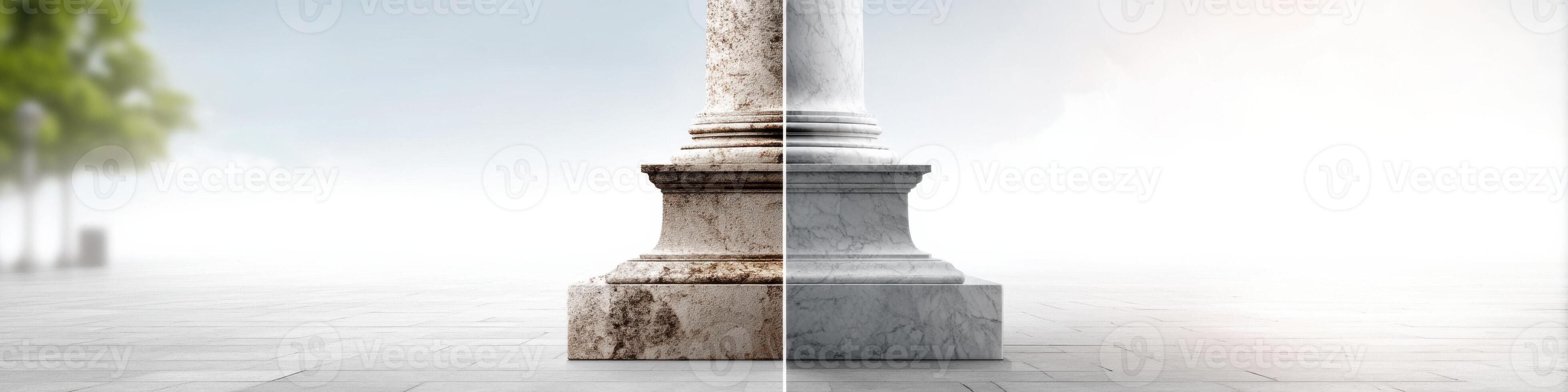Restoration project showcases transformation of worn-down statue into dazzling work of art photo
