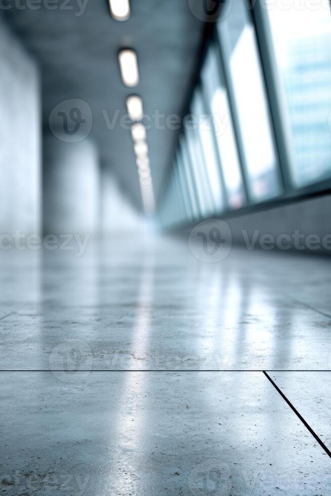 Evocative smooth concrete textures in a minimalist architectural space with expansive layout for creativity photo