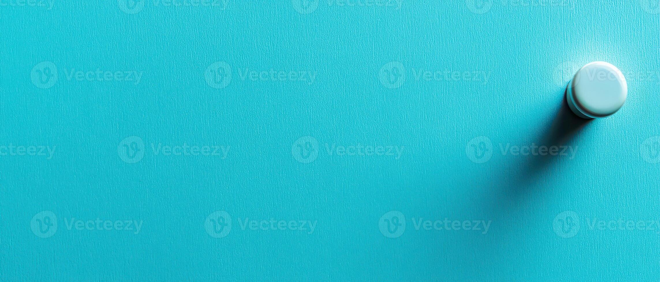 Round object on a blue background photo