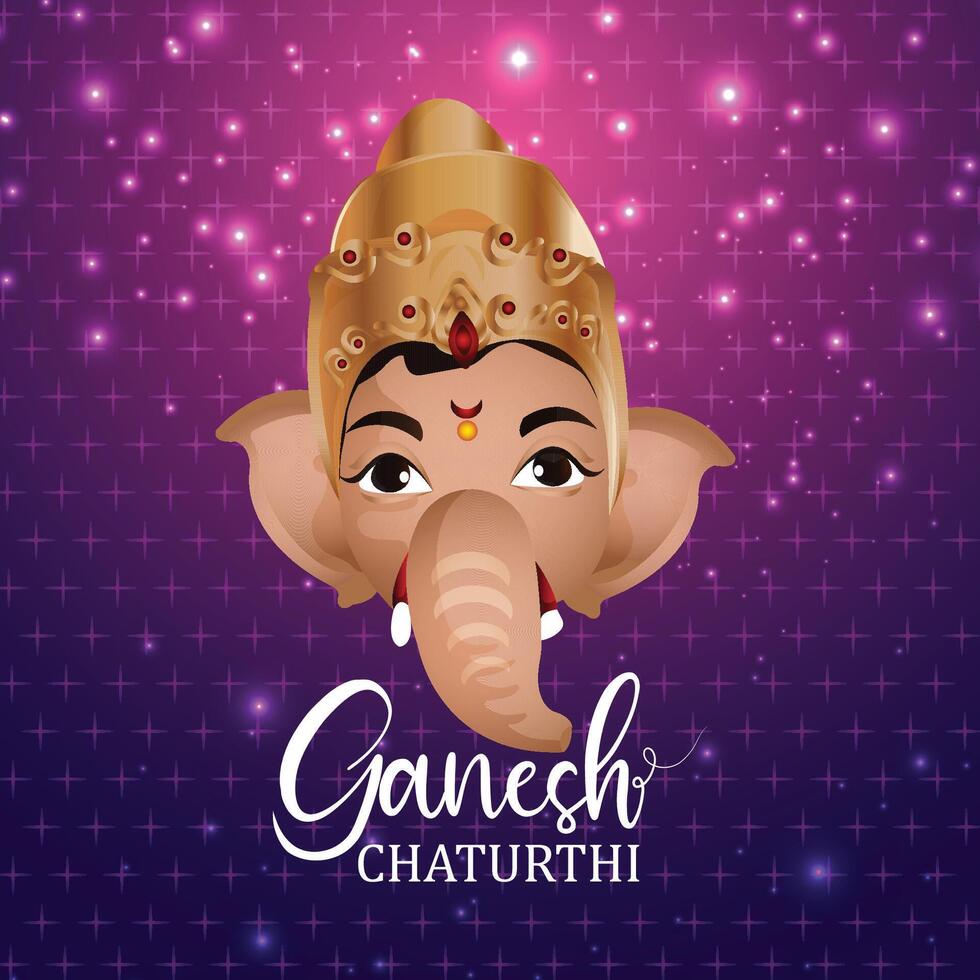 Ganesh Chaturthi festival illustration vector