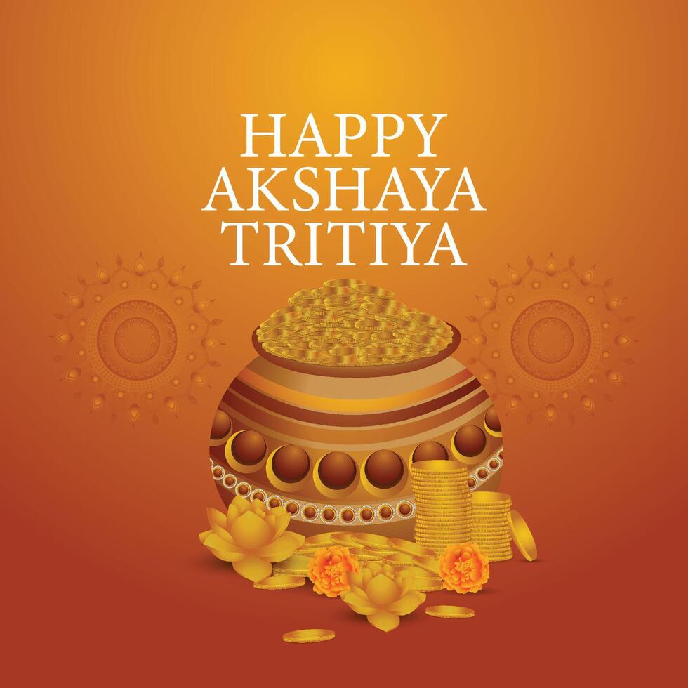 Akshaya Tritiya celebration image vector