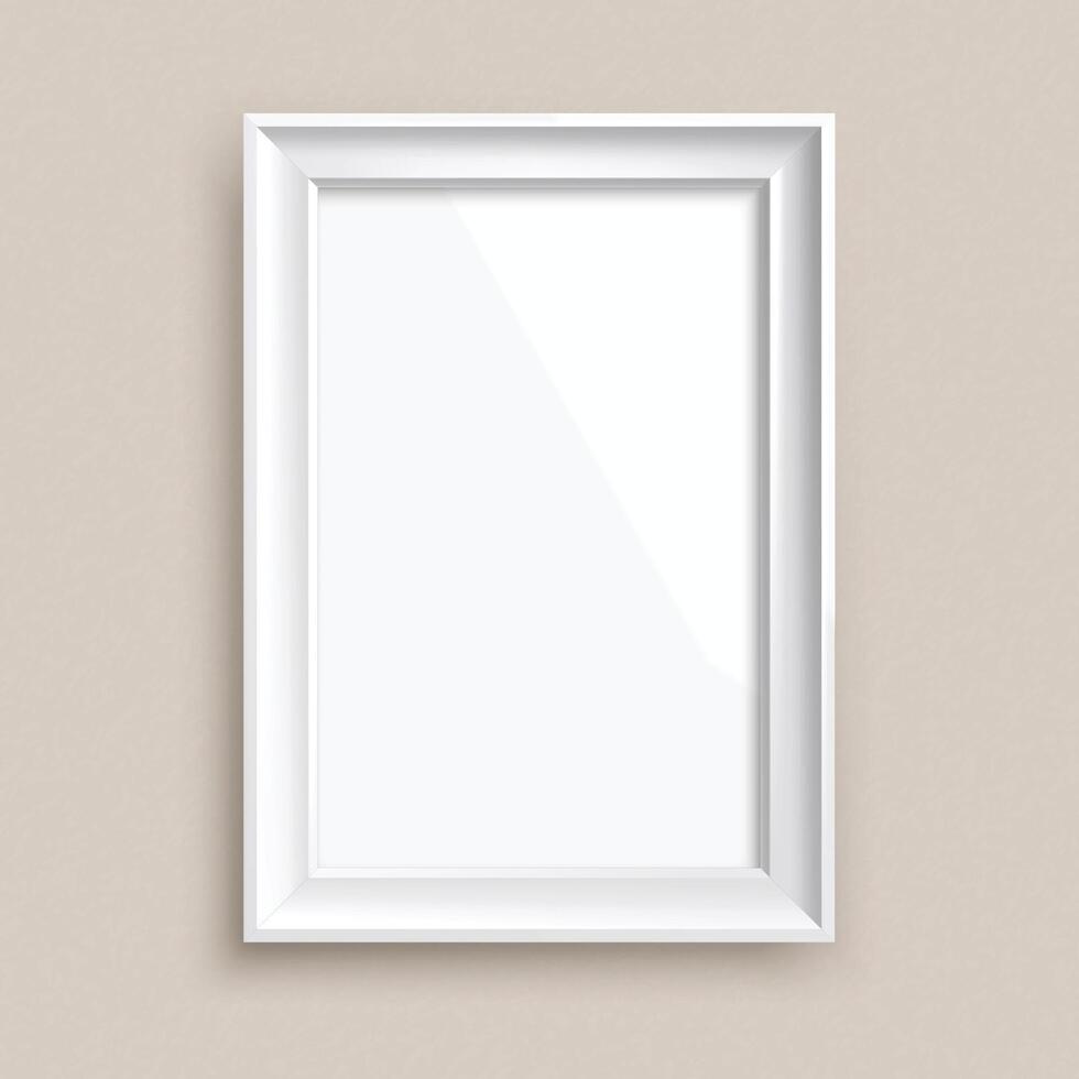 Realistic Modern Photo Frame Template vector