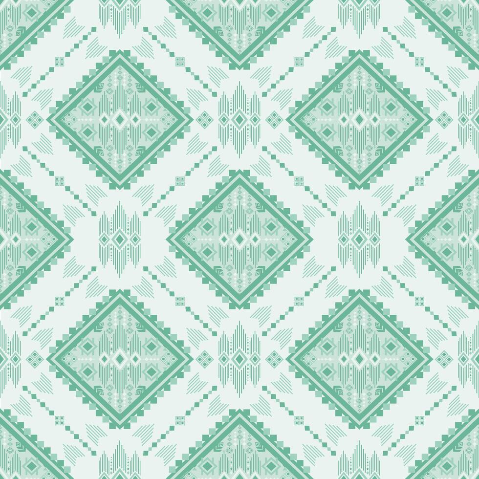 seamless mint geometric pattern vector