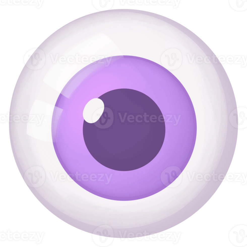 Purple Cartoon Eyeballs Halloween png