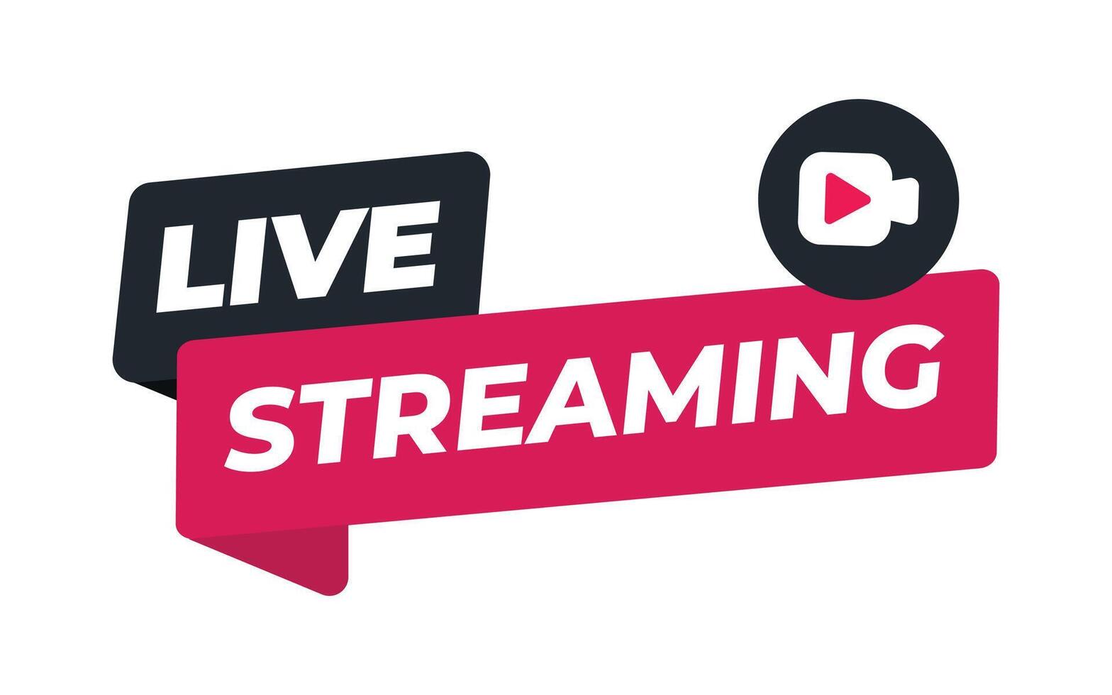 Live Streaming Icon Design vector
