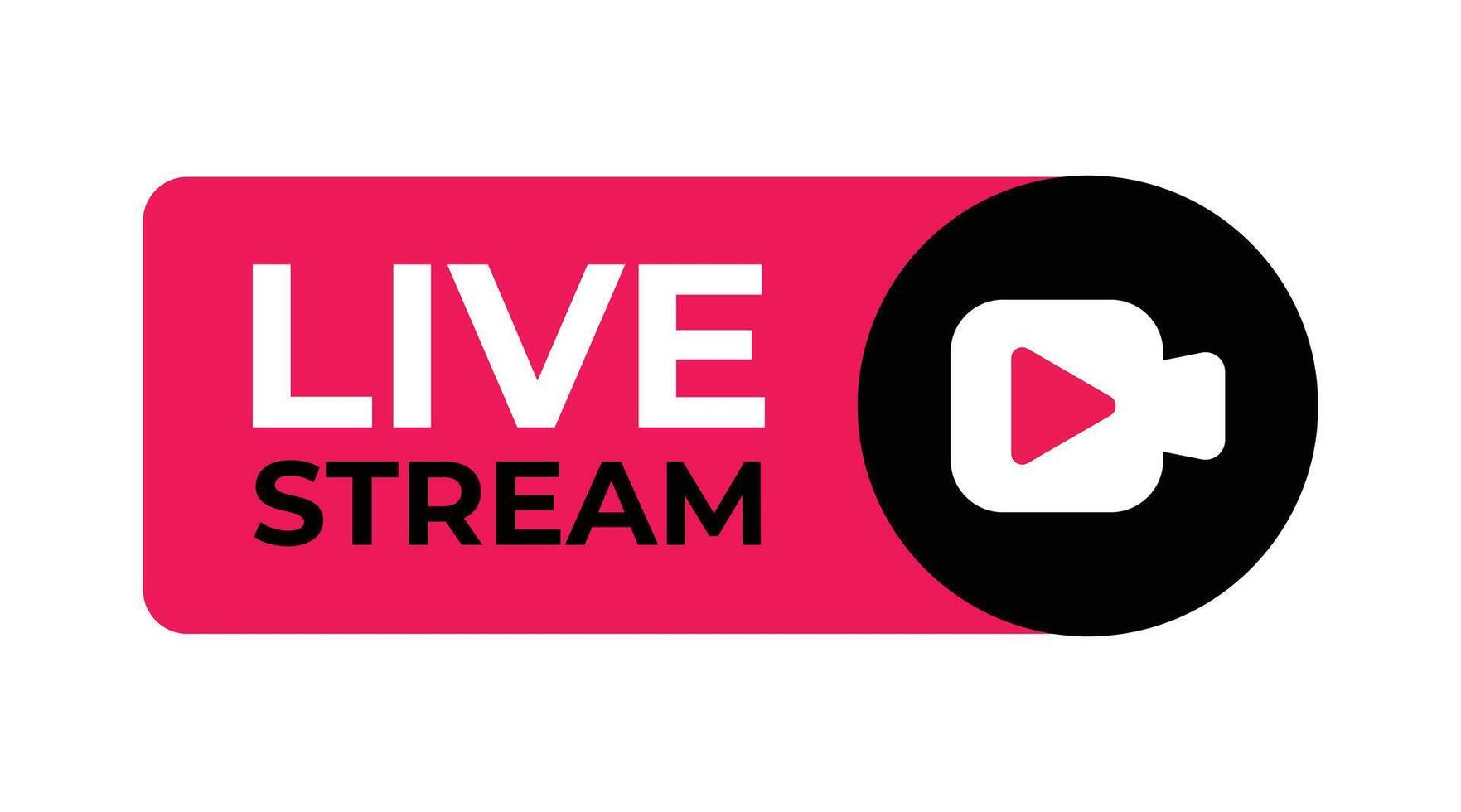 A Stylish and Modern Live Stream Icon vector
