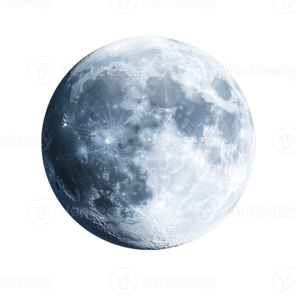 Celestial beauty digital moon for astronomy and space art designs png