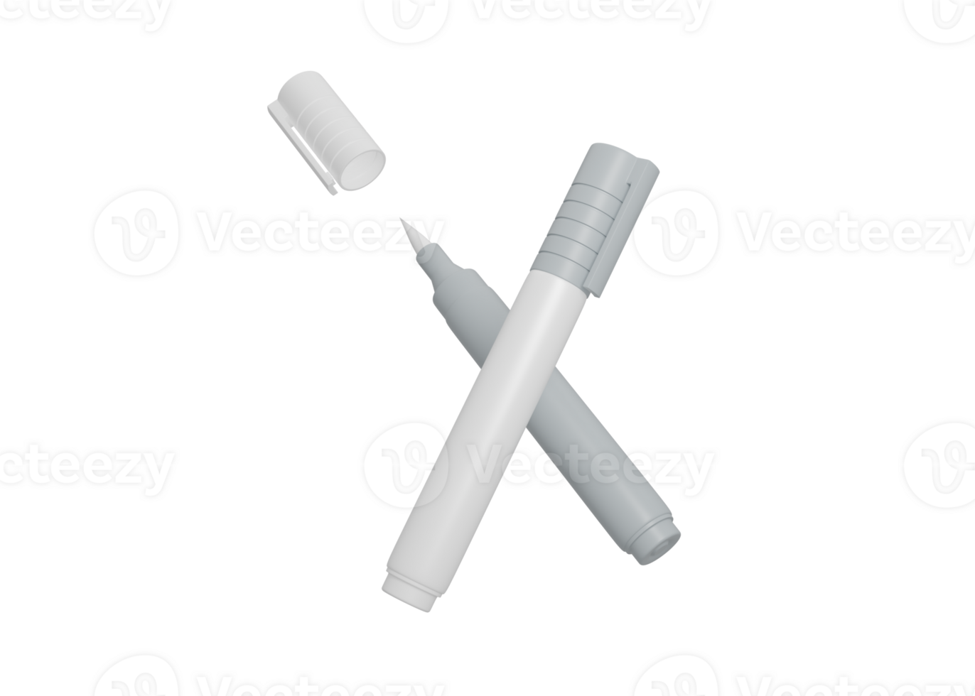 Branding Pen with Brush Tip for Product Designers png