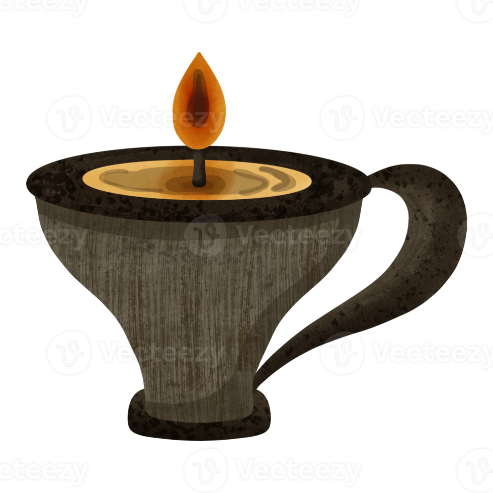 Handdrawn Candle Element png