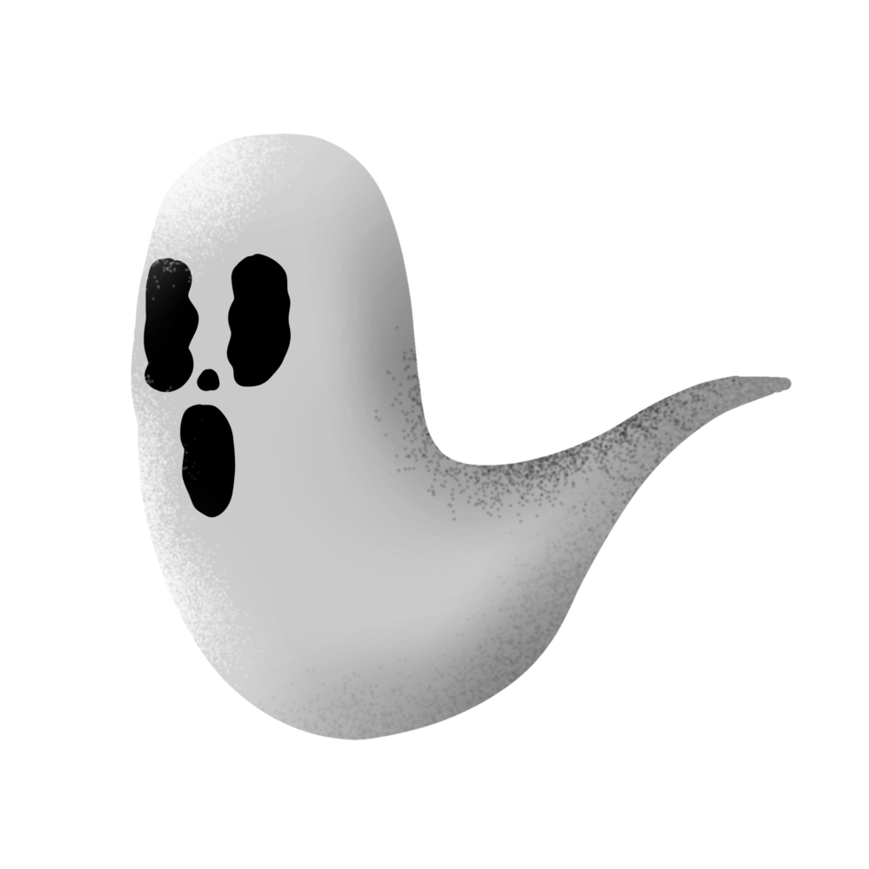 Flying white ghost png