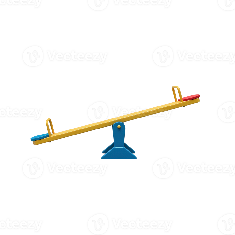 Colorful seesaw for a children playground a classic fun outdoor equipment for kids play png
