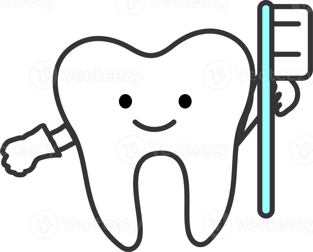 The tooth smile tooth brush png