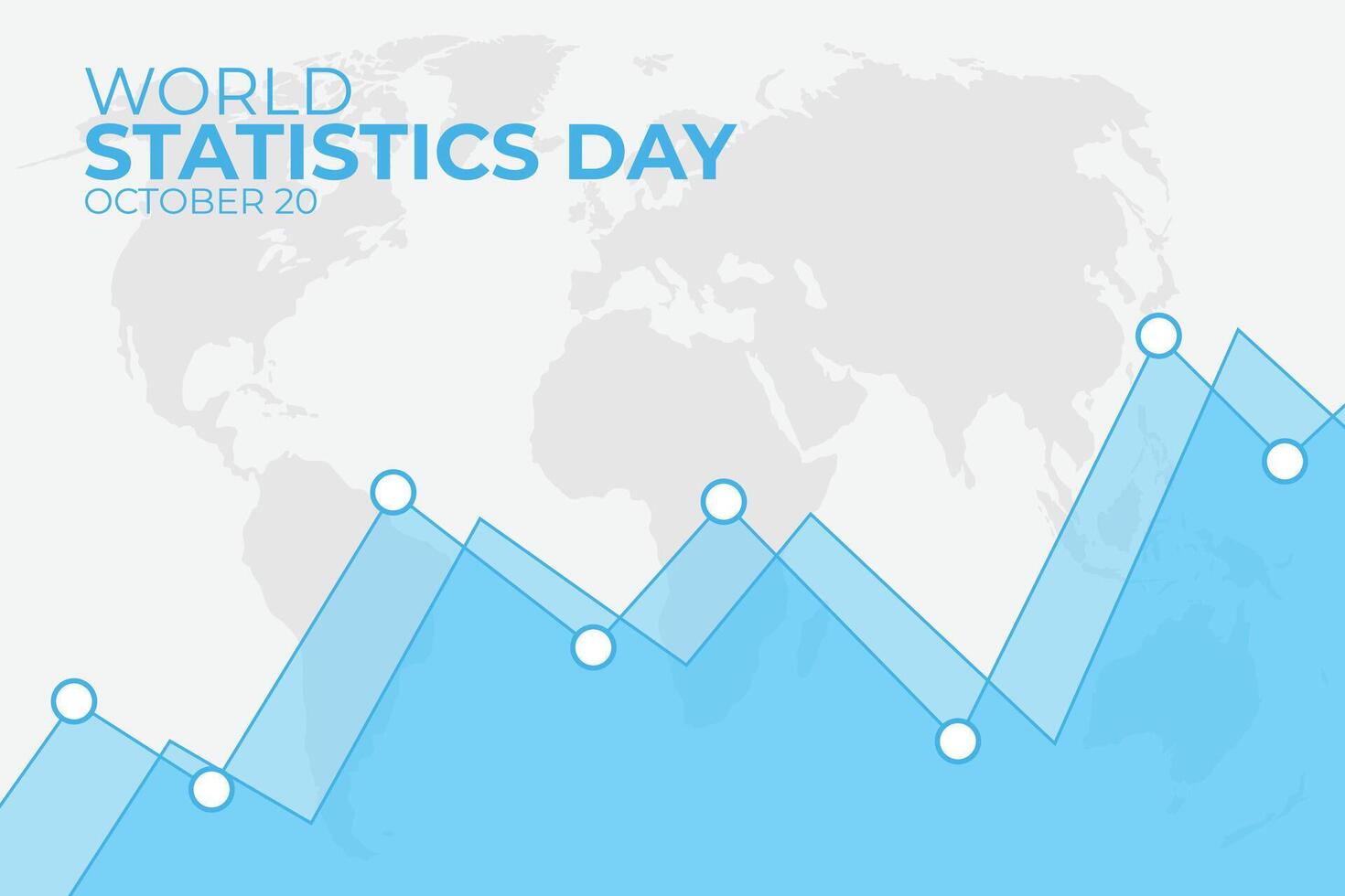 20th october world statistics day celebration banner vector