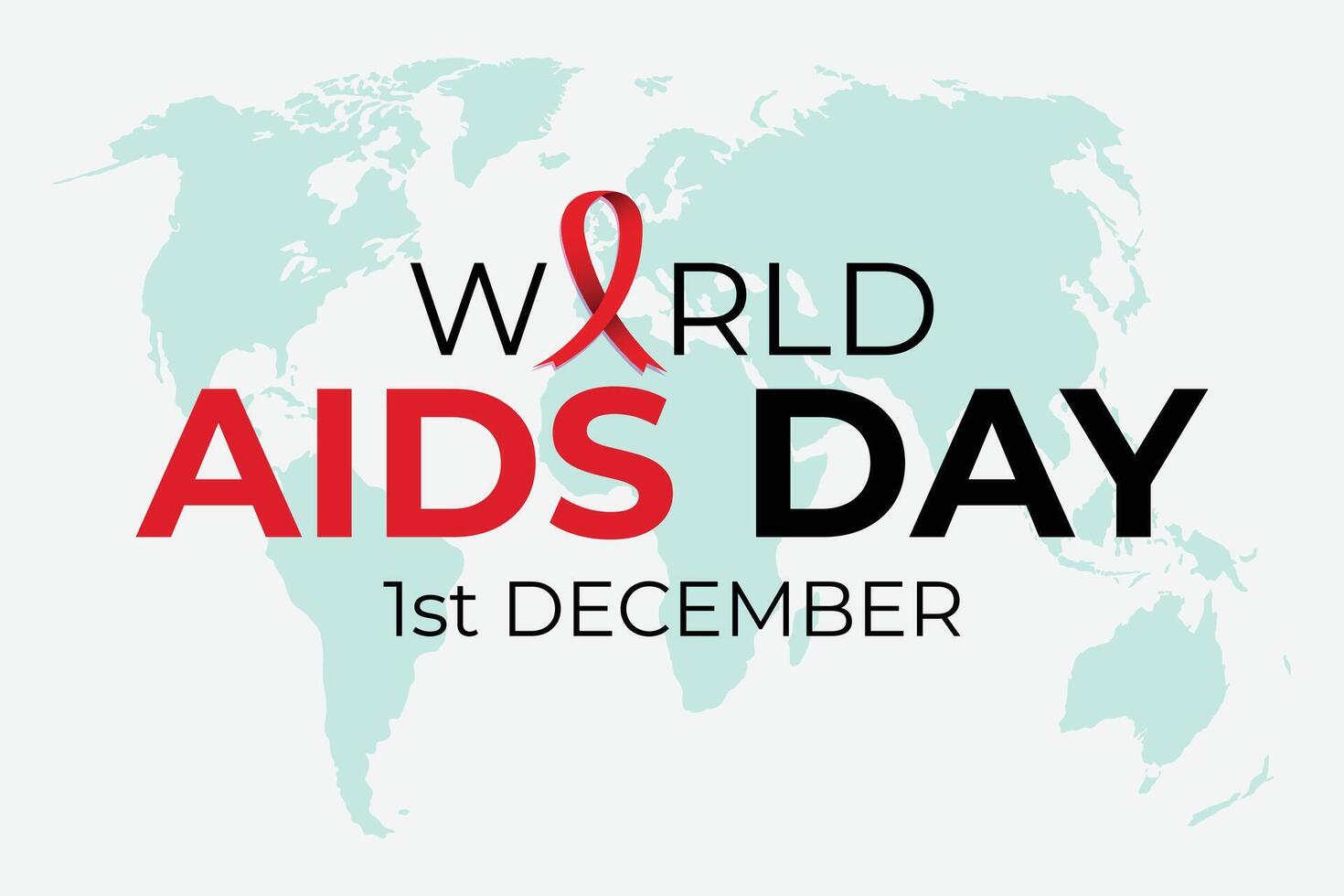 World AIDS Day Awareness Campaign. December 1. illustration vector