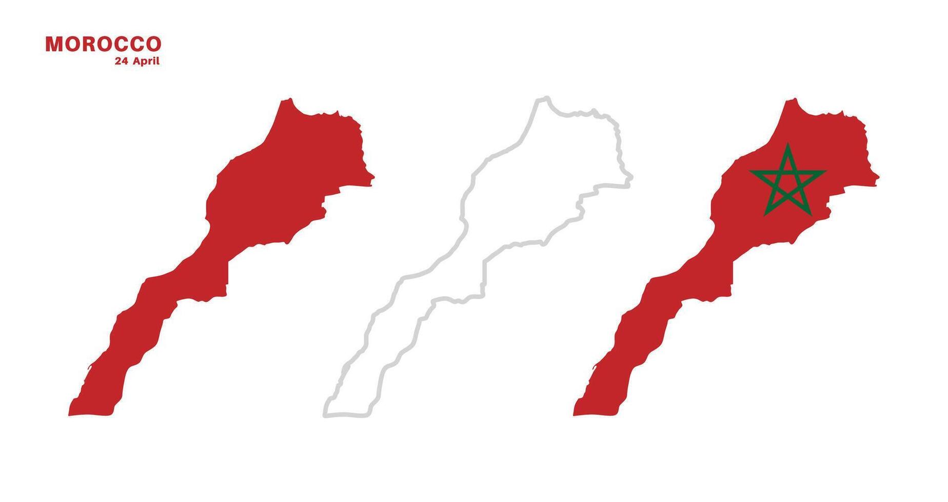 morocco flag and map set. morocco flag in official colors and proportions.,map vector