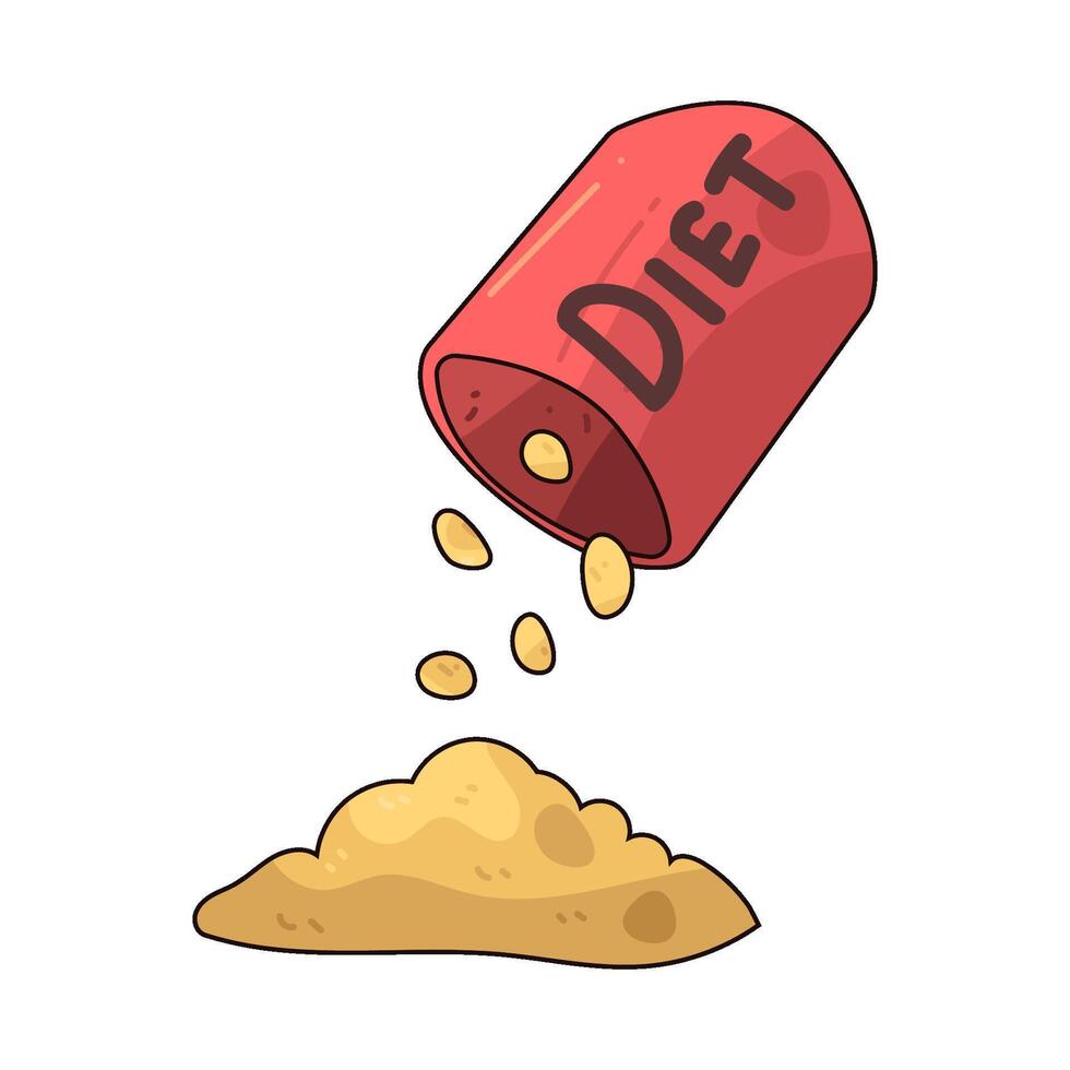diet supplement illustration vector