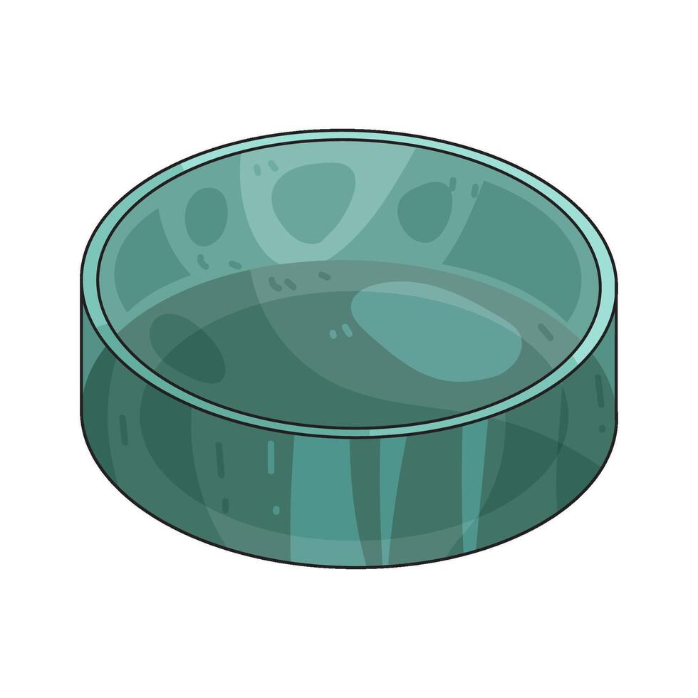 empty lab petri dish vector