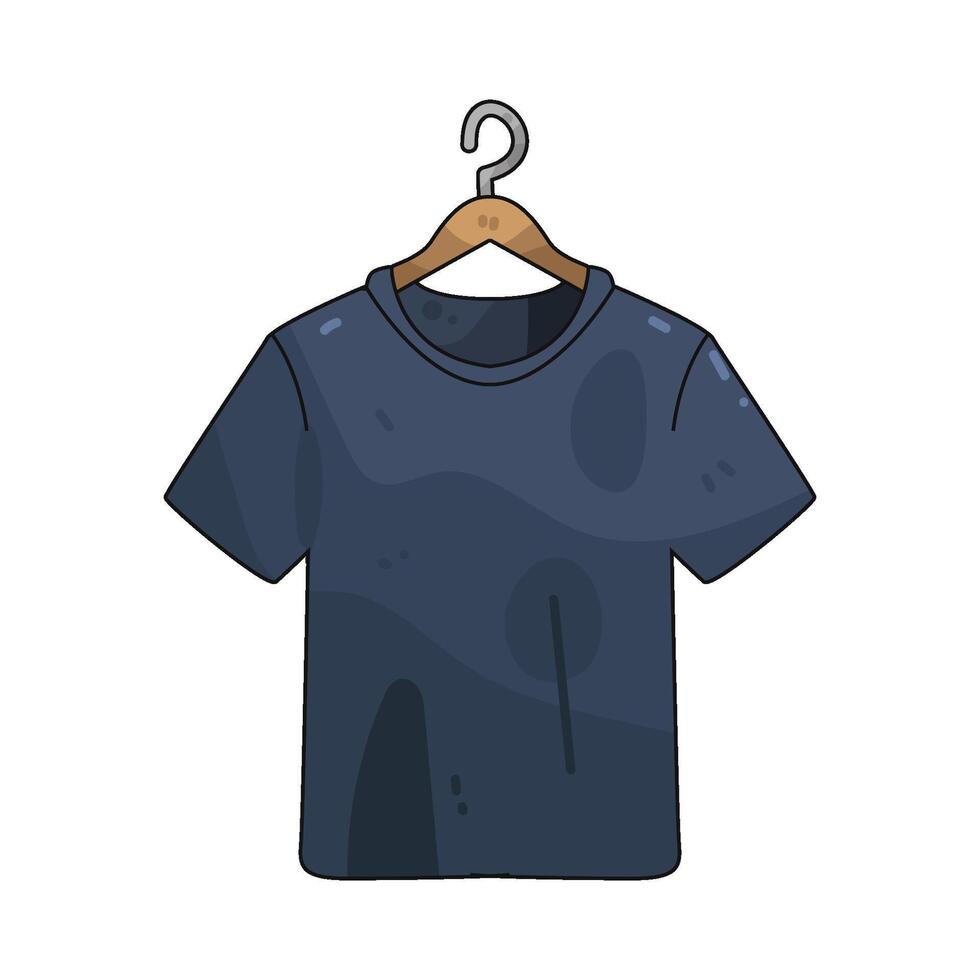 black tshirt illustration vector
