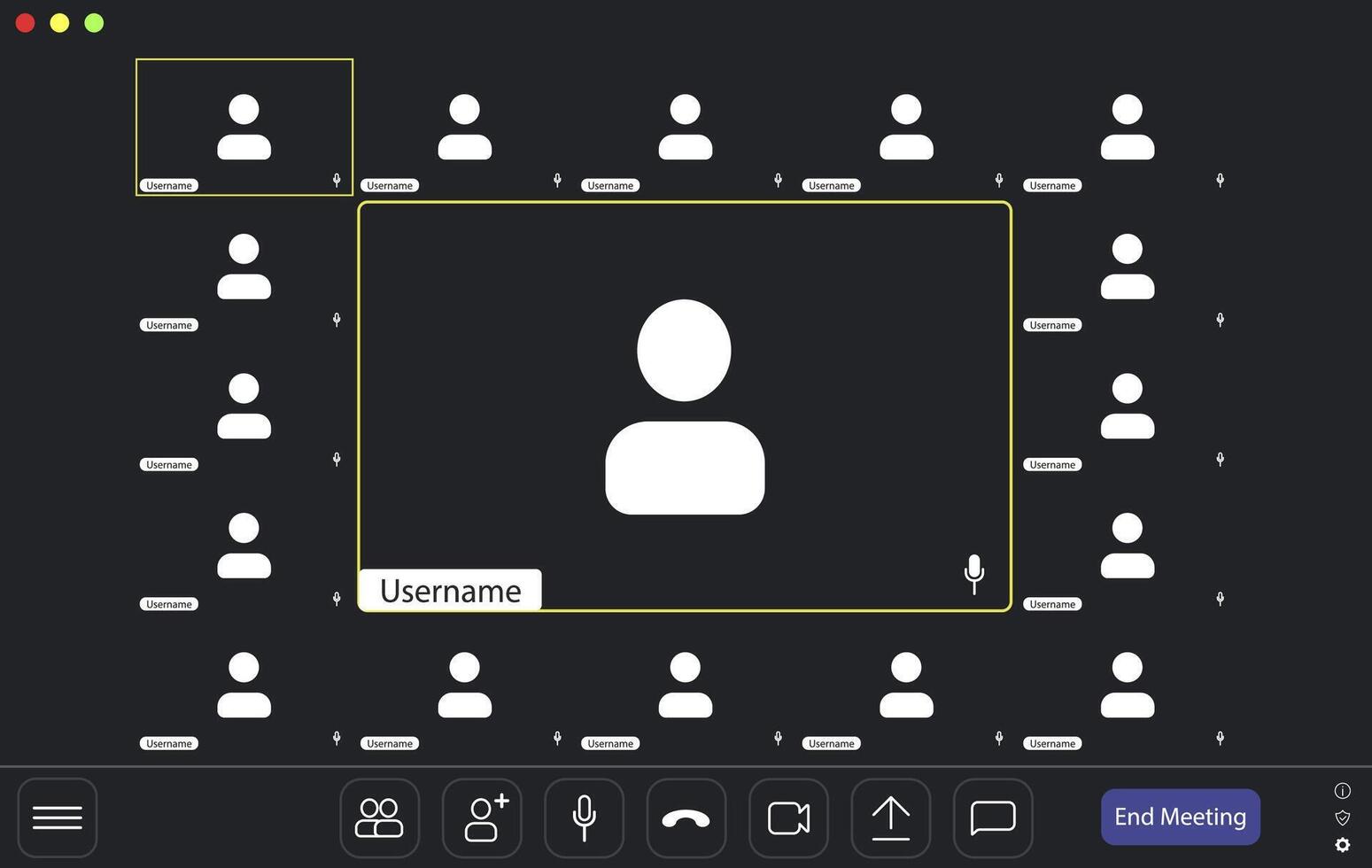 The screen shot shows the user interface for the app vector