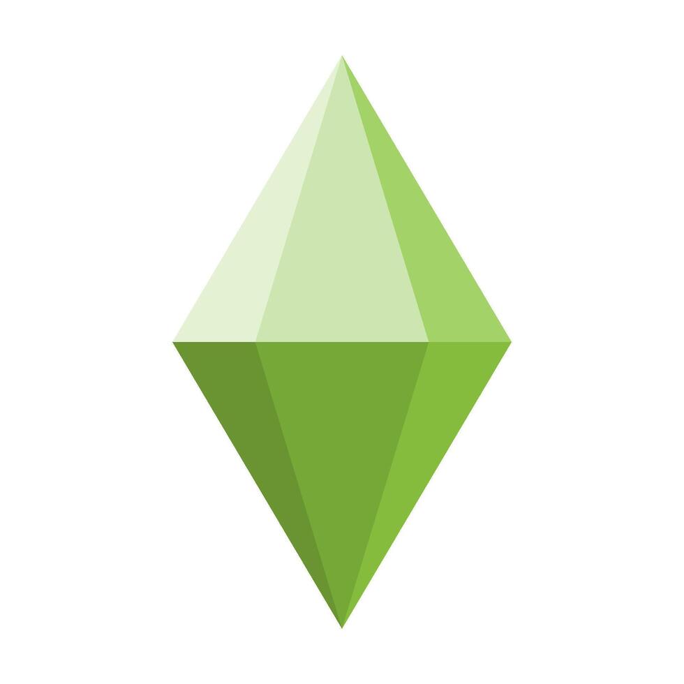 Green diamond icon symbol vector