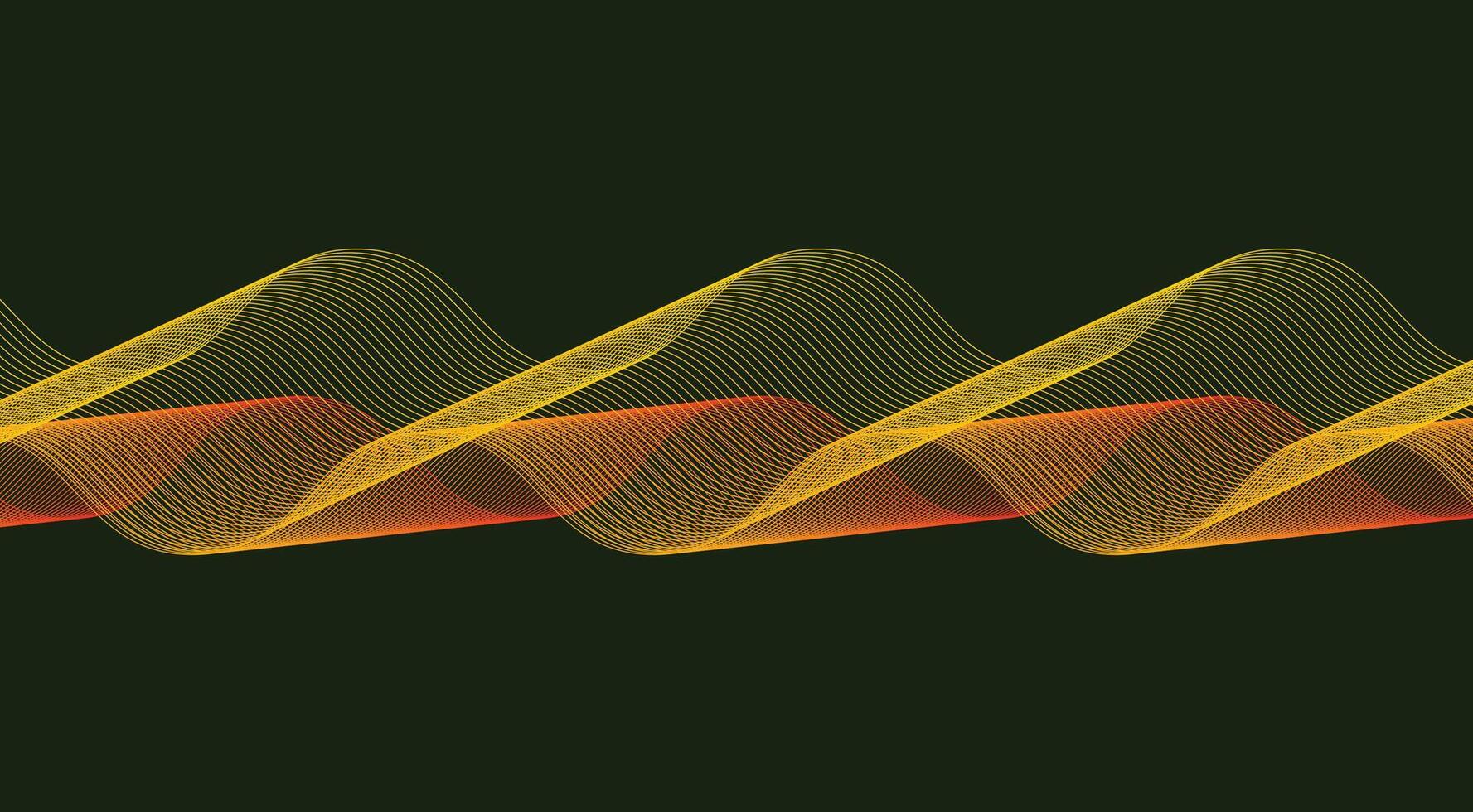 Abstract Blend Lines Wavy Background Green Gradient Design Illustration vector