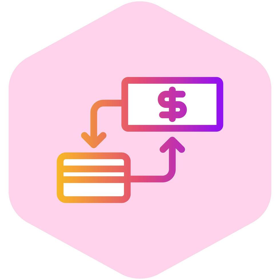 icon of withdrawal vector