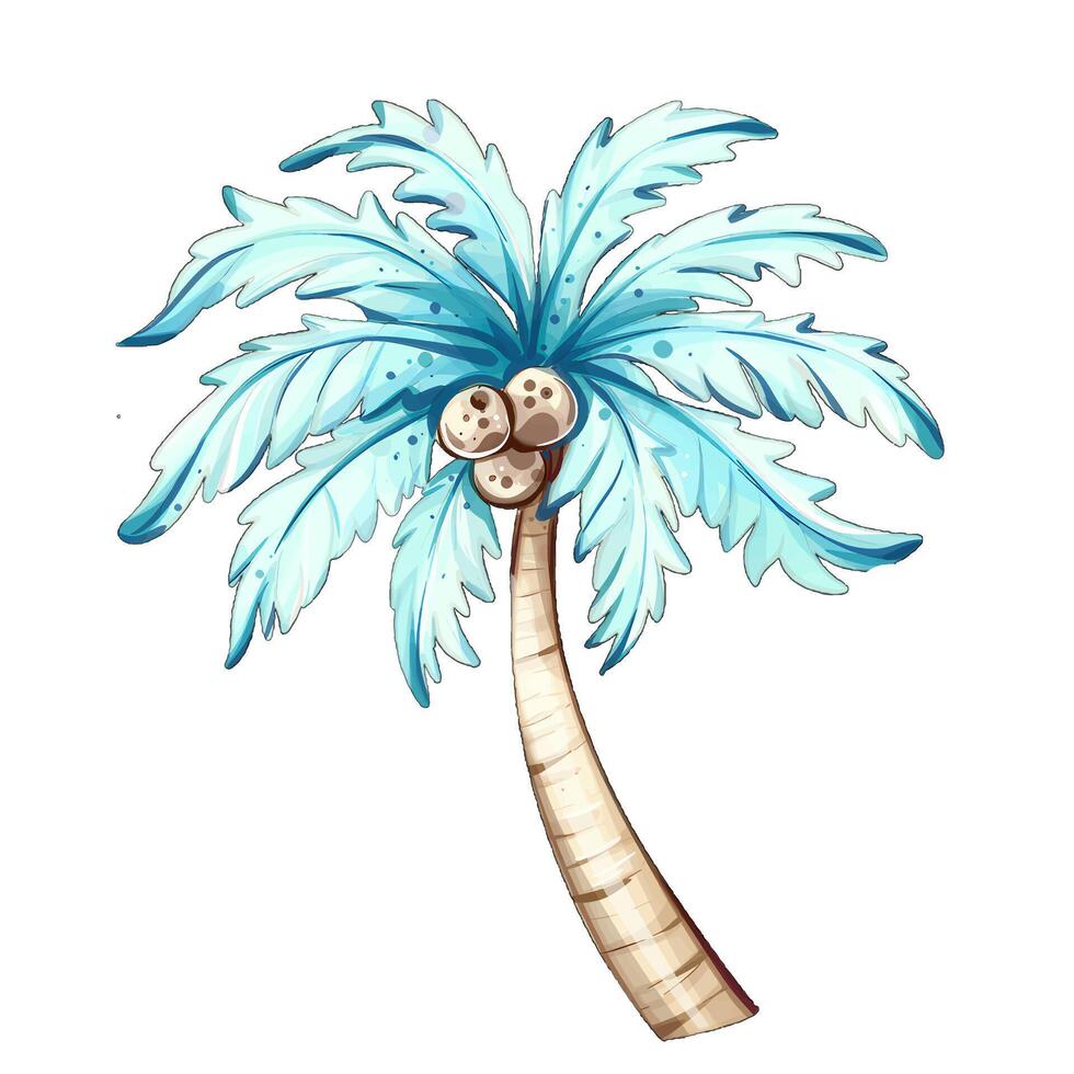 Under the warm summer sun, vibrant palm trees stand tall, creating a tropical atmosphere filled with laughter and joy as people relax and celebrate holiday moments by the beach. vector