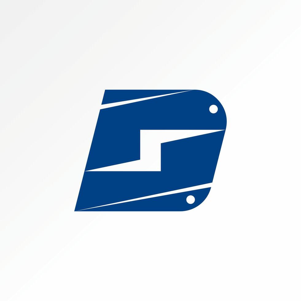 initial D font with electrical thunder on steel plate vector