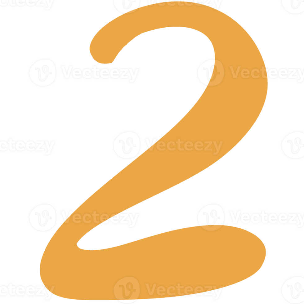 Bold numbers 2 png