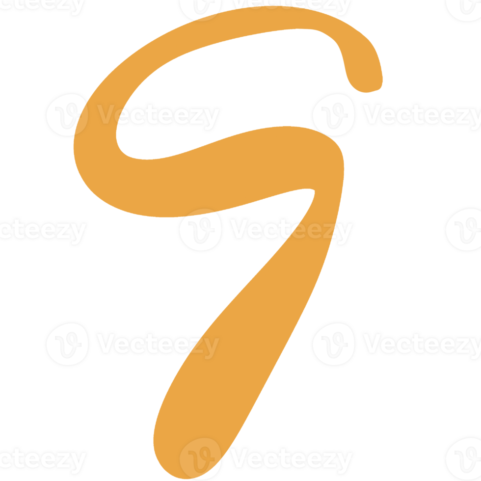 Bold number 9 png