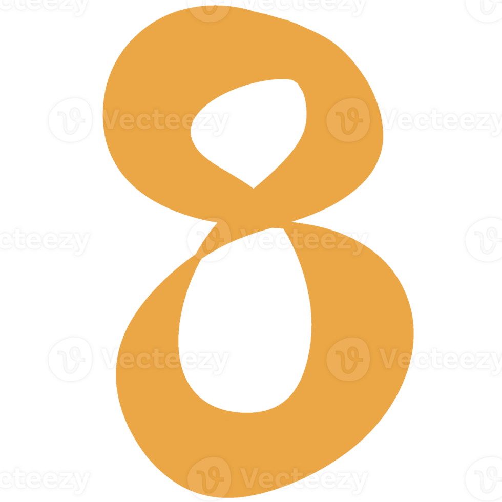 Bold number 6 png