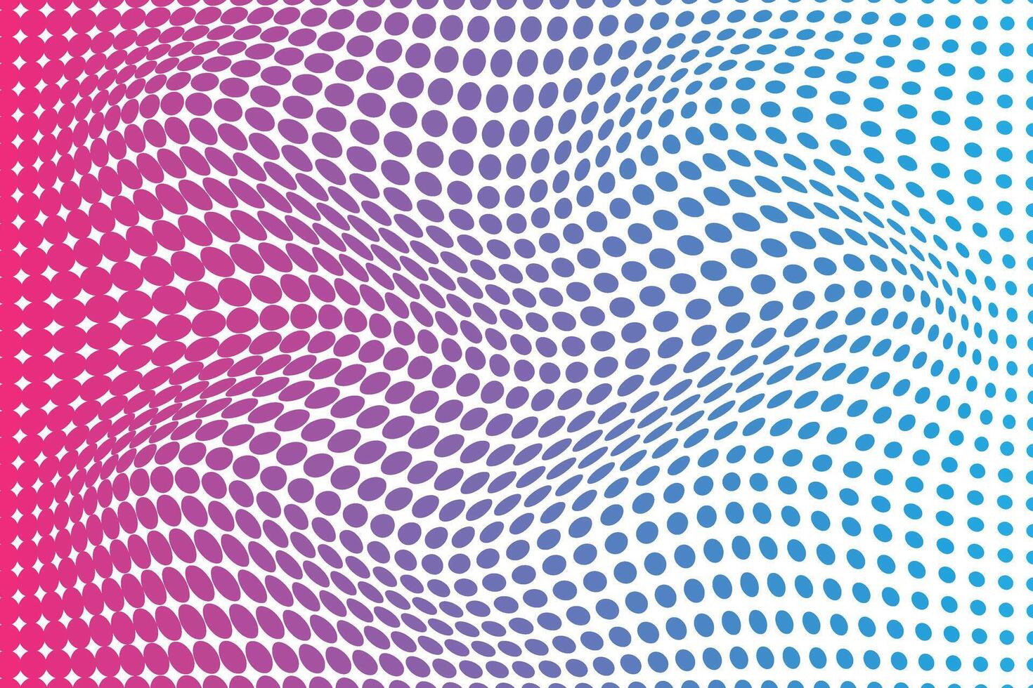 simple abstract sky pink color halftone polka dot wavy pattern wavy gradient dot effect vector