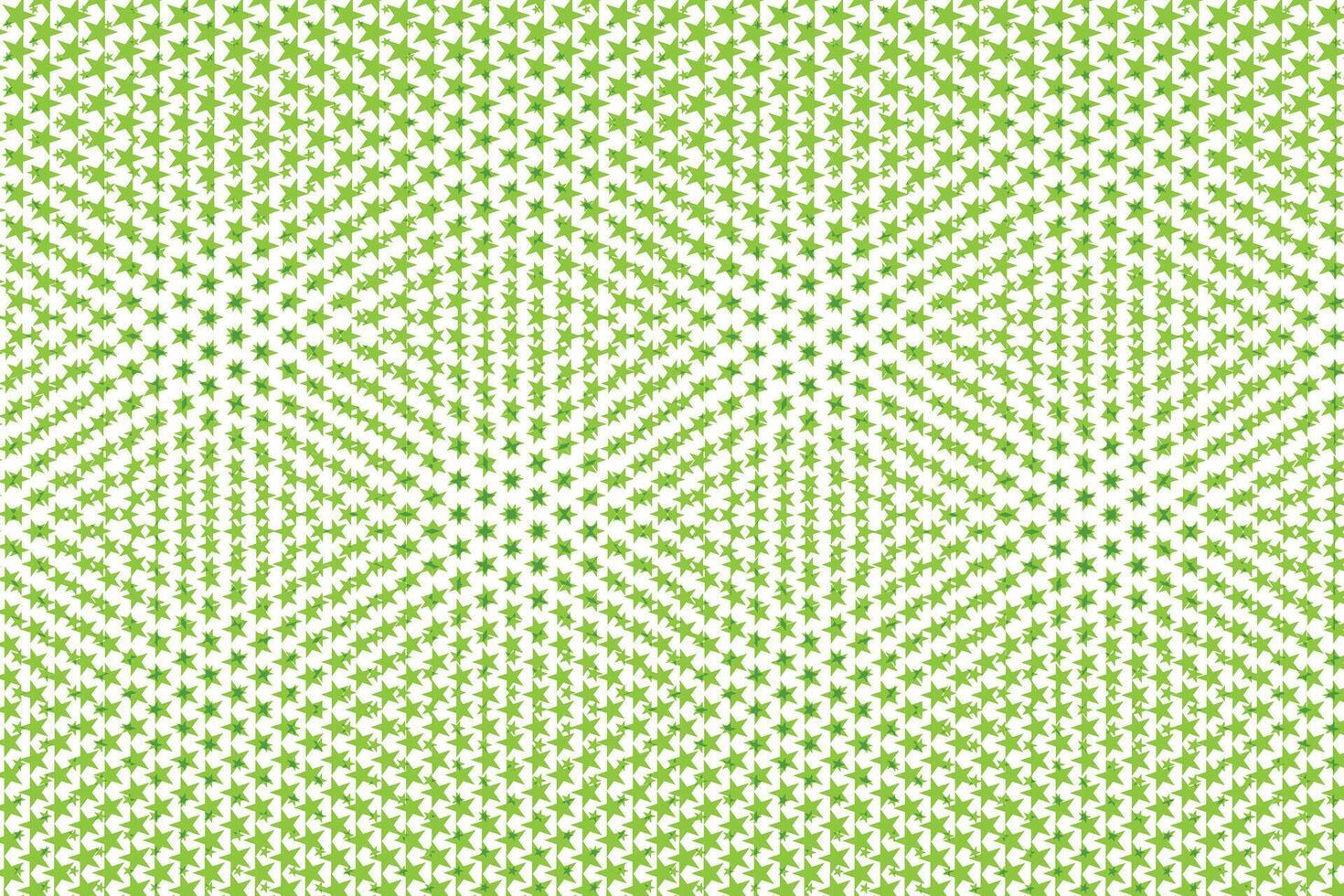 simple abstract light green color small to big star pattern geometric green starfield a repeating abstract optical illusion vector