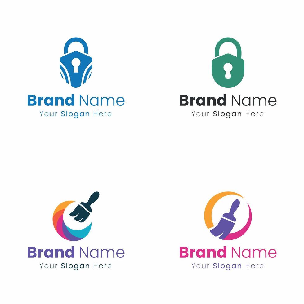 Creative Brand Identity Logo Design Solutions for Business Growth and Marketing vector