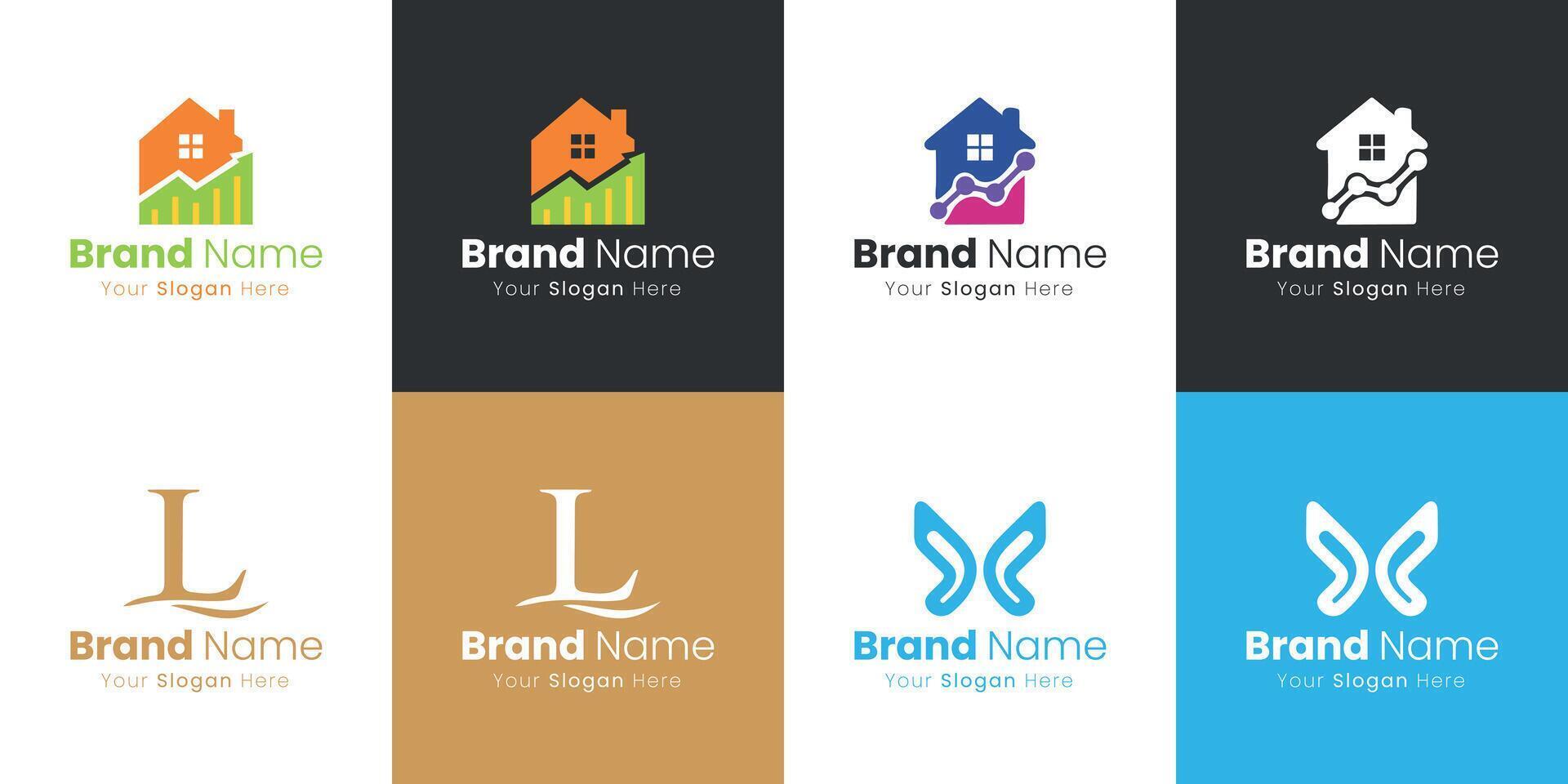 Inspiring Logo Designs for Your Brand Identity and Creative Visuals vector