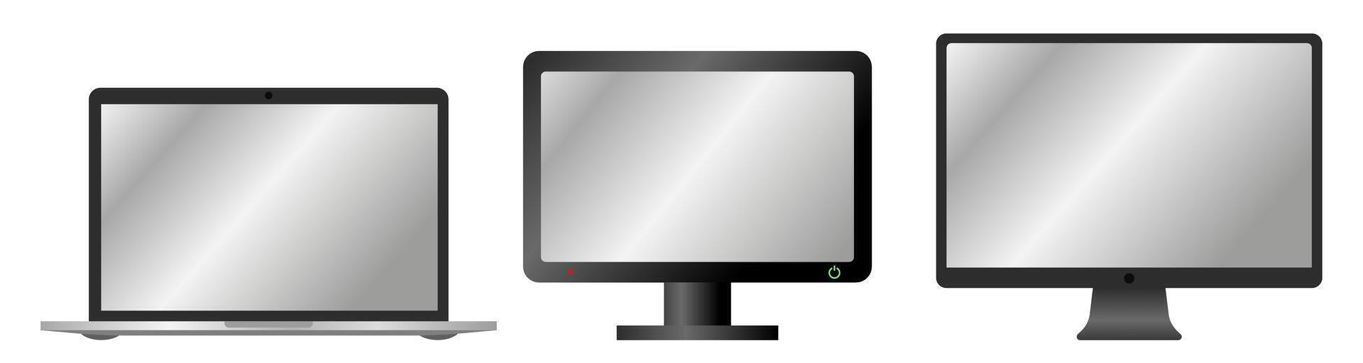 Development of gadgets. Modern technology icons. vector