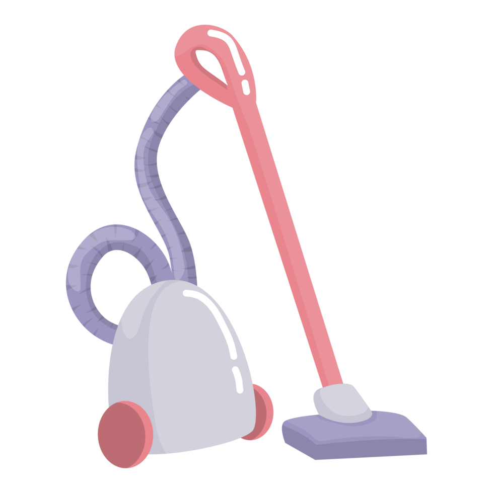 Cute vacuum cleaner illustration png