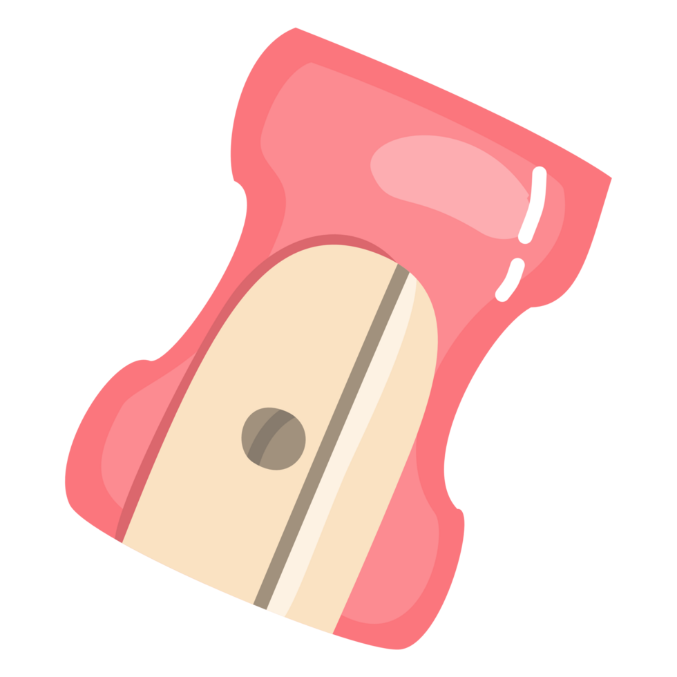 Cute Pink pencil sharpener illustration png