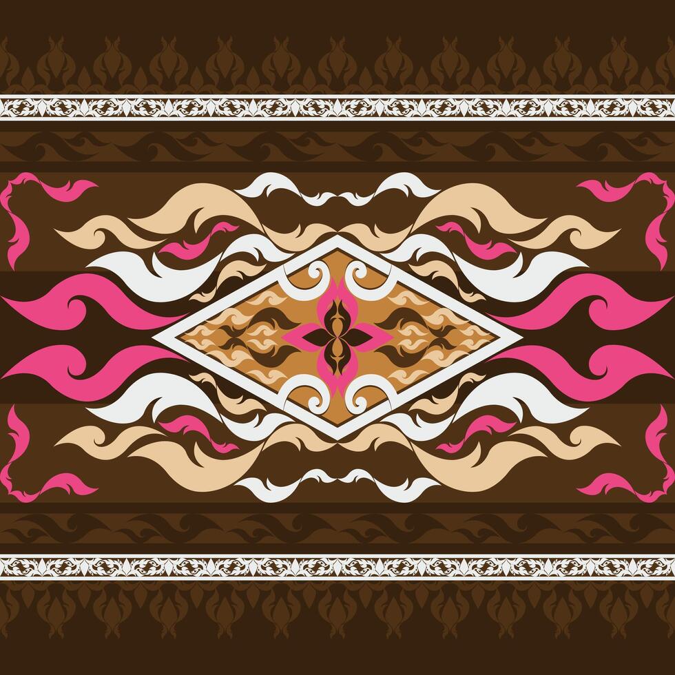 Floral pattern with vibrant colors vector