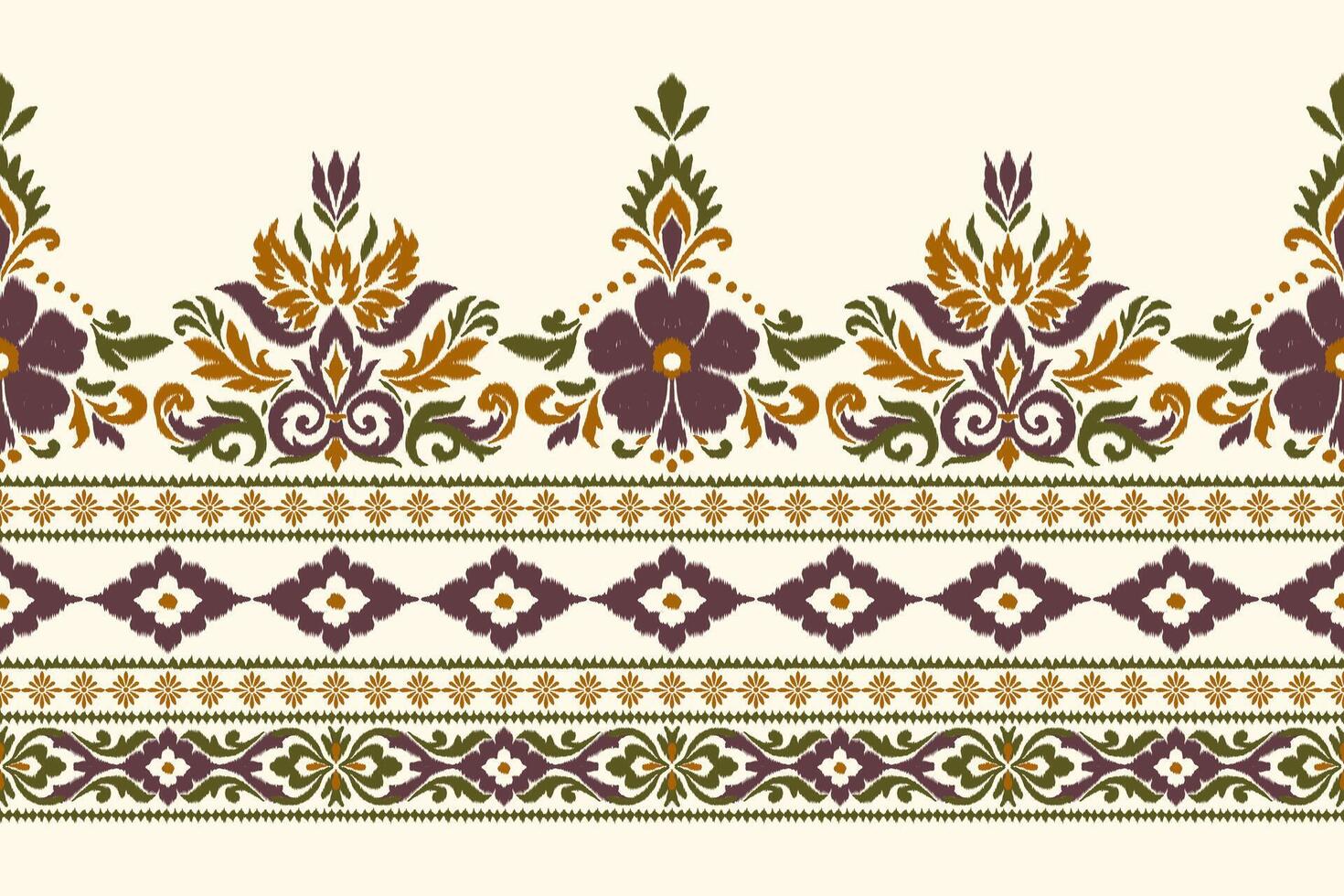 Floral pattern with intricate designs vector