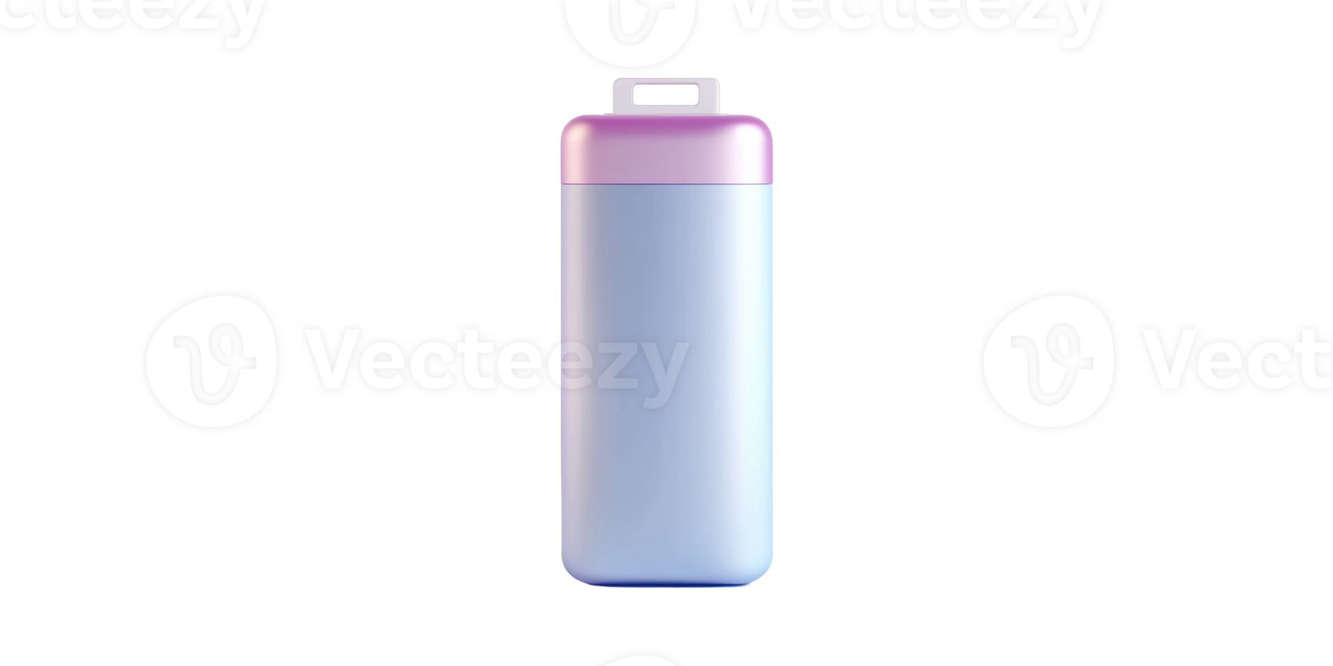 Sleek Gradient Water Bottle With Handle. Modern Hydration Solution For Active Lifestyles Isolated On Transparent Background png