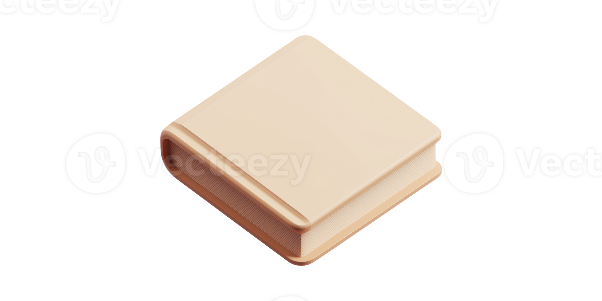 Closed Beige Book Icon. Symbol Of Knowledge, Education, And Learning Isolated On Transparent Background png