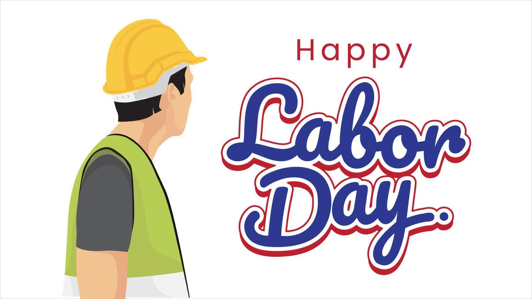 Happy Labor Day graphic illustration vector