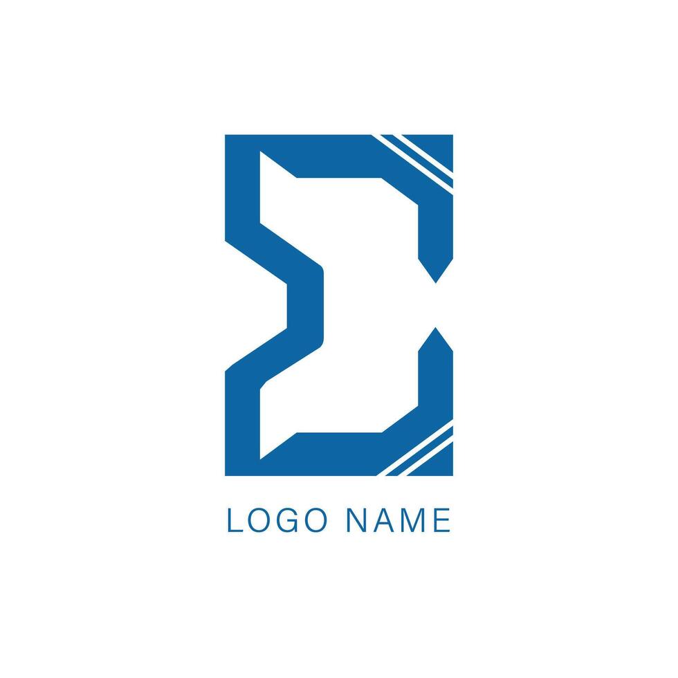 Abstract Letter E logo Design vector