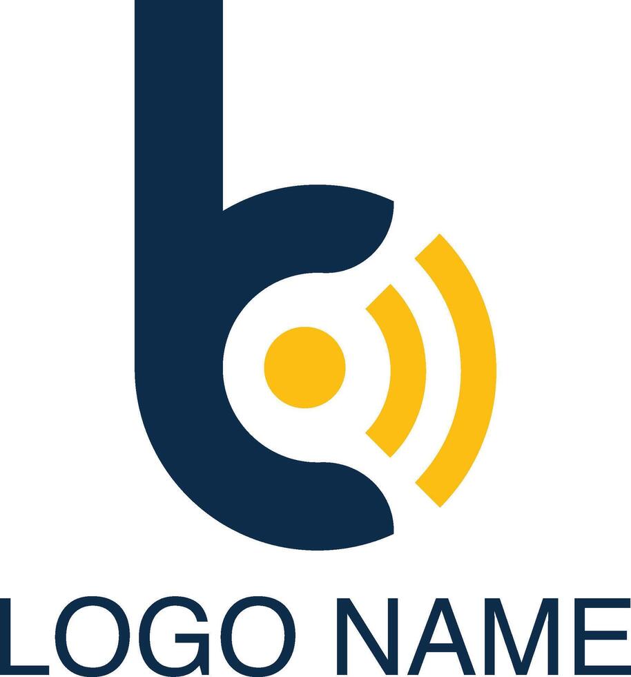 Letter b Logo Design vector