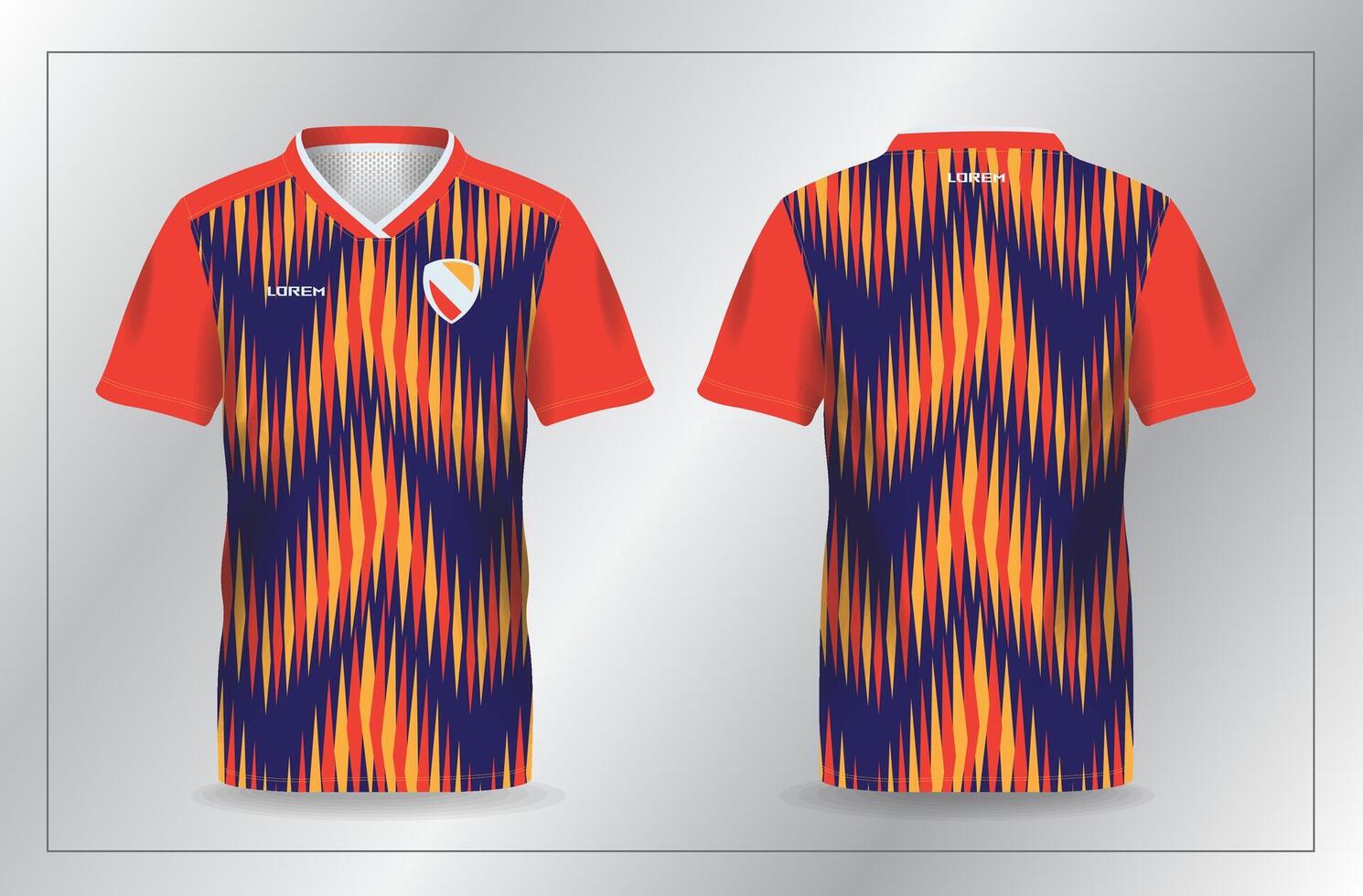 Soccer jersey with colorful design vector