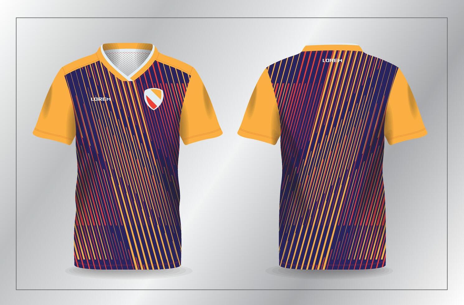 Colorful soccer jersey design vector