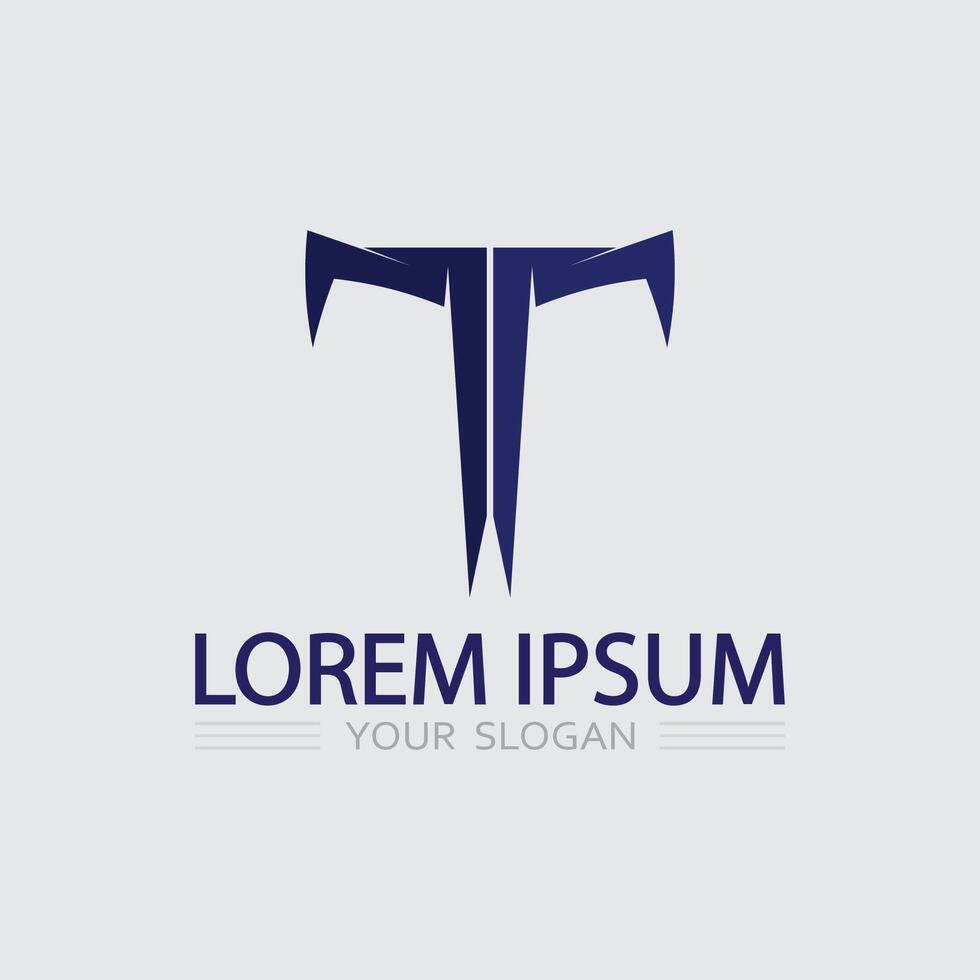 letter T logo identity image and font T design graphic T icon letter vector